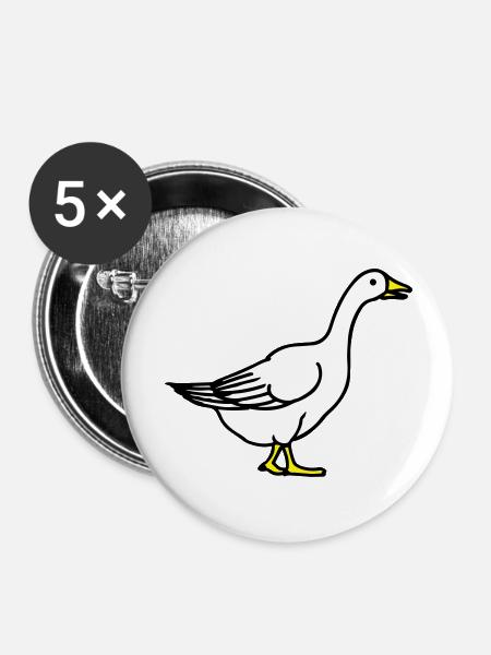 goose - Buttons large 2.2''/56 mm (5-pack) - white