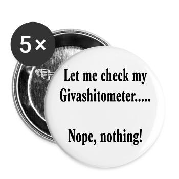 give a shit - Buttons large 2.2''/56 mm (5-pack) - white - Front
