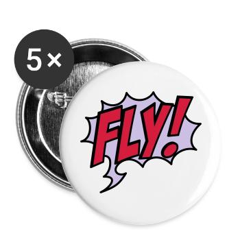 fly - Buttons large 2.2''/56 mm (5-pack) - white - Front