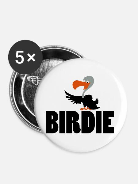 golfer - Buttons groß 56 mm (5er Pack) - Weiß