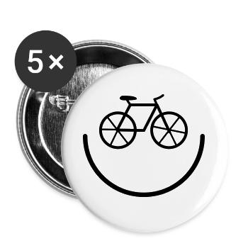 bicycle - Buttons large 2.2''/56 mm (5-pack) - white - Front