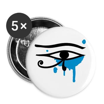 The Eye of Horus - Buttons large 2.2''/56 mm (5-pack) - white - Front