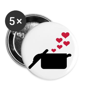 Cooking pot - Buttons large 2.2''/56 mm (5-pack) - white - Front