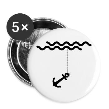 Anker - Buttons groß 56 mm (5er Pack) - Weiß - Vorne