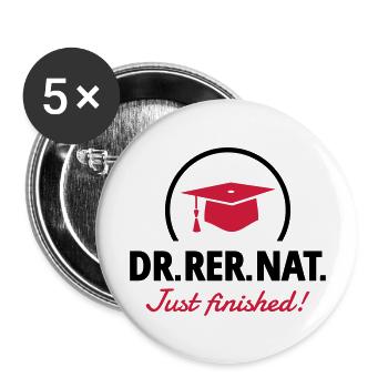 Doctor - Just finished! - Buttons large 2.2''/56 mm (5-pack) - white - Front