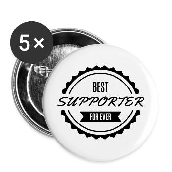 best supporter sport - Buttons large 2.2''/56 mm (5-pack) - white - Front