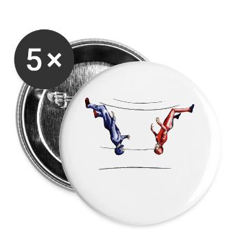 bodyflying - Buttons large 2.2''/56 mm (5-pack) - white - Front
