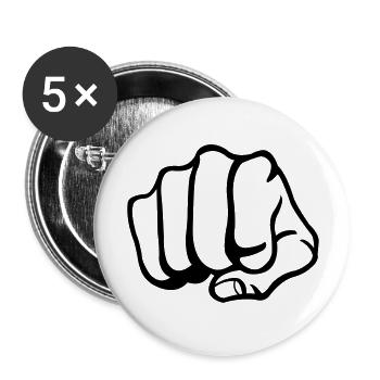 faust_001 - Lot de 5 grands badges (56 mm) - blanc - Devant