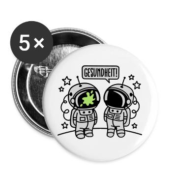 Gesundheit! - Buttons large 2.2''/56 mm (5-pack) - white - Front