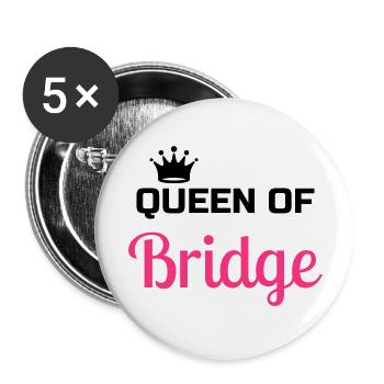 Bridge Card game Kartenspiel Jeu de cartes - Buttons large 2.2''/56 mm (5-pack) - white - Front