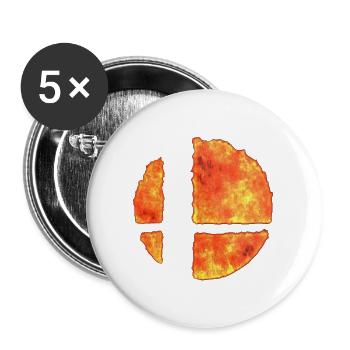 Smash Ball bros - Buttons large 2.2''/56 mm (5-pack) - white - Front