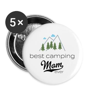 camper - Buttons large 2.2''/56 mm (5-pack) - white - Front