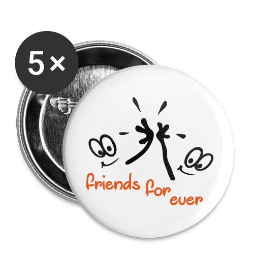Friends Freunde Comic - Buttons groß 56 mm (5er Pack)