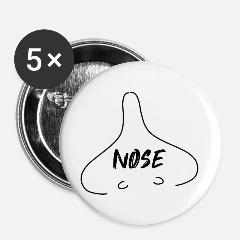 NOSE, the nose - Buttons large 2.2''/56 mm (5-pack) - white
