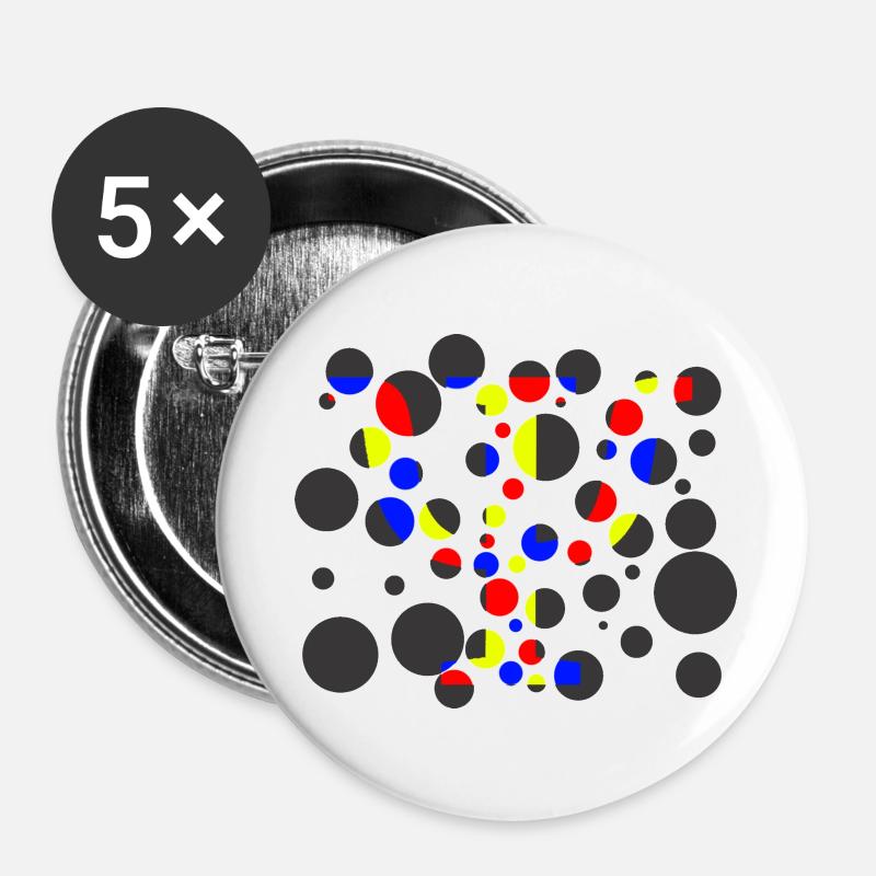 PSI - Buttons large 2.2''/56 mm (5-pack) - white