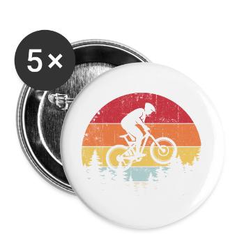 Sunset Ridge MTB Jump - Buttons large 2.2''/56 mm (5-pack) - white - Front