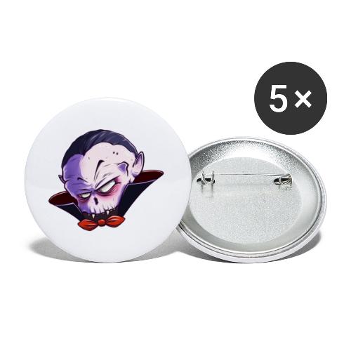 Dracula - Buttons groß 56 mm (5er Pack)