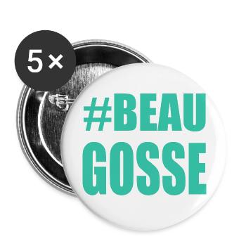 Handsome. dad. humor. man. guy. feast - Buttons large 2.2''/56 mm (5-pack) - white - Front