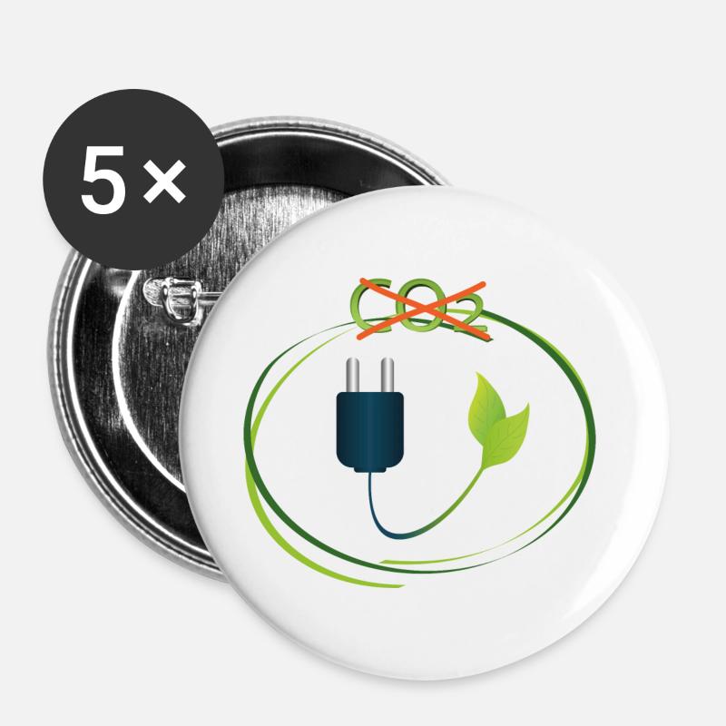 Without CO2 - Buttons large 2.2''/56 mm (5-pack) - white