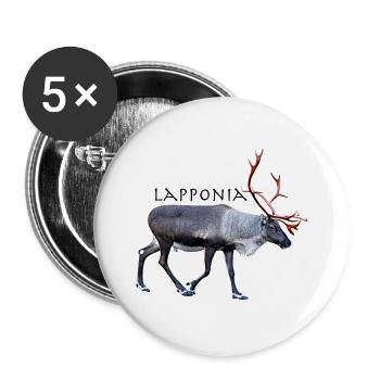 Lapponia - Buttons groß 56 mm (5er Pack) - Weiß - Vorne