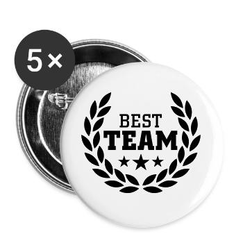 Best Team - Buttons large 2.2''/56 mm (5-pack) - white - Front