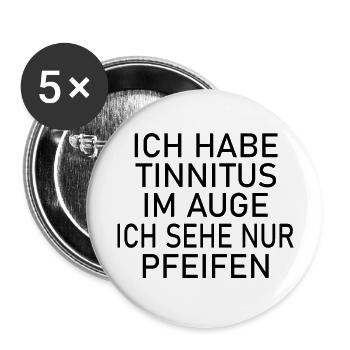 Fun Spaß Lustige - Buttons groß 56 mm (5er Pack) - Weiß - Vorne