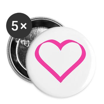 Cadeau pour la fête des mères : Idée de cadeau pour la fête des mères - Lot de 5 grands badges (56 mm) - blanc - Devant