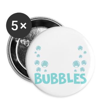 I Beat People With A Stick Swim Team Funny Swimmin - Buttons large 2.2''/56 mm (5-pack) - white - Front