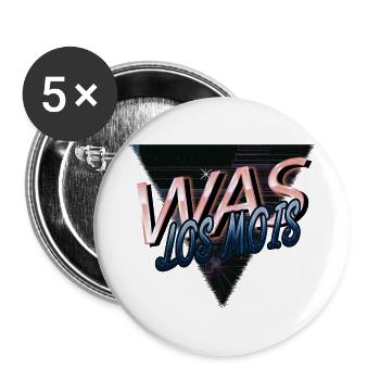 witzig lieben cool humor zitat geburtstag geschenk - Buttons groß 56 mm (5er Pack) - Weiß - Vorne