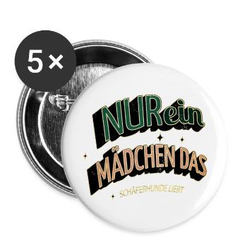 doggie humor lieblingshund bluthund tier geschenk - Buttons groß 56 mm (5er Pack) - Weiß - Vorne