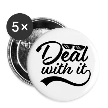 Drôle d’affaire avec elle - Lot de 5 grands badges (56 mm) - blanc - Devant