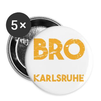 Bro this is Karlsruhe gift idea - Buttons large 2.2''/56 mm (5-pack) - white - Front