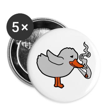 Joint Smoking Chick Weed - Buttons large 2.2''/56 mm (5-pack) - white - Front