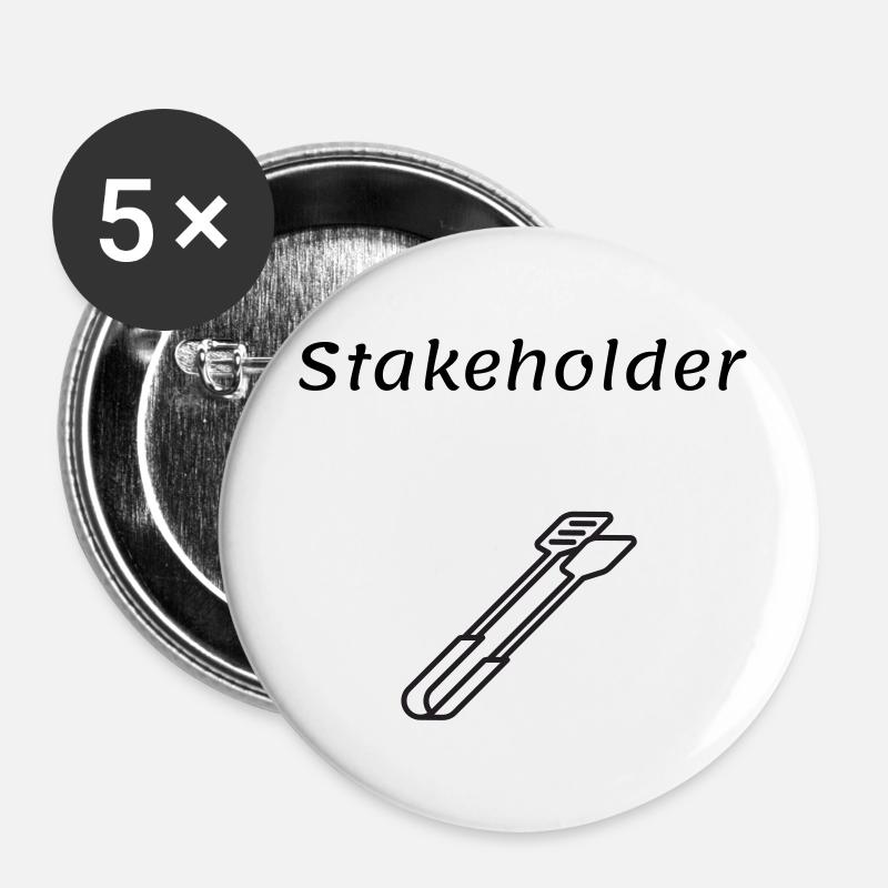 Stakeholder - Buttons large 2.2''/56 mm (5-pack) - white