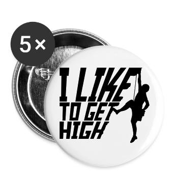 aiment se défoncer - Lot de 5 grands badges (56 mm) - blanc - Devant