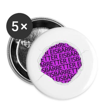 witzig spruch aurora boreale veganer naturschutz - Buttons groß 56 mm (5er Pack) - Weiß - Vorne