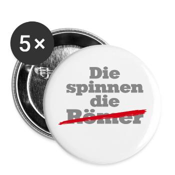 Die spinnen die Politiker weiss - Buttons groß 56 mm (5er Pack) - Weiß - Vorne