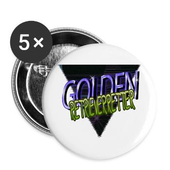 Bday Birthday Dog Berger Chien Limier Grand Danois - Lot de 5 grands badges (56 mm) - blanc - Devant