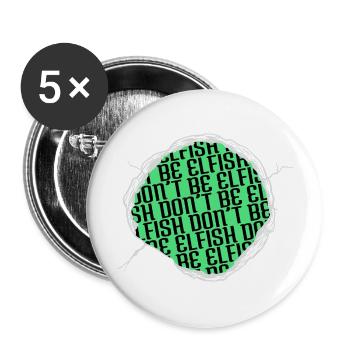 funny quote animal birthday present idea - Buttons large 2.2''/56 mm (5-pack) - white - Front