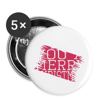 Bday Rod Animal Beard Awkward Beard Gang Dinosaur - Buttons large 2.2''/56 mm (5-pack) - white - Front