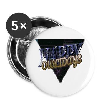 Jokes Sayings Bday Awesome Dino Bike Moon - Buttons large 2.2''/56 mm (5-pack) - white - Front