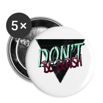 funny quote dinosaur tshirt dinosaur beard gang - Buttons groß 56 mm (5er Pack) - Weiß - Vorne