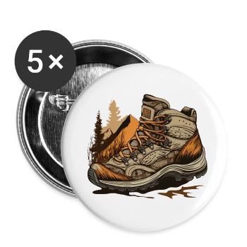 Wander - Buttons large 2.2''/56 mm (5-pack) - white - Front