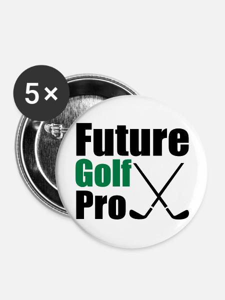 Golf - Buttons groß 56 mm (5er Pack) - Weiß