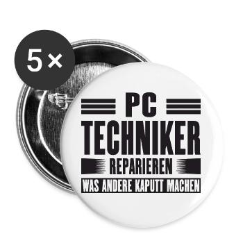 Service Technician Support Solution Quote Service PC - Buttons large 2.2''/56 mm (5-pack) - white - Front