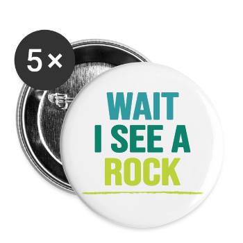 bouldering bouldering rocks free climbing boulder route - Buttons large 2.2''/56 mm (5-pack) - white - Front