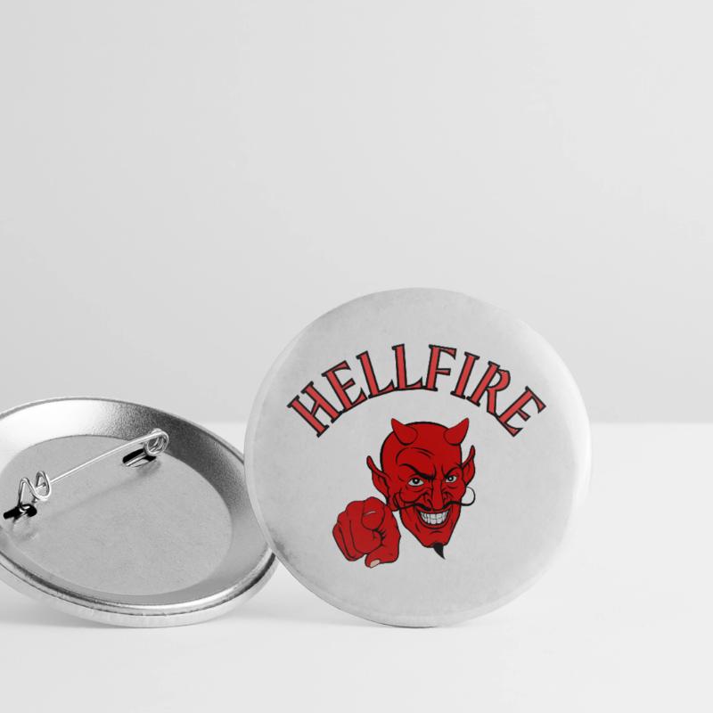 Devil, Satan, Devil, Hellfire Buttons large 2.2''/56 mm (5-pack)
