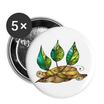 Liste - Buttons groß 56 mm (5er Pack) - Weiß - Vorne