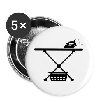 Iron srichplak and laundry basket - Buttons large 2.2''/56 mm (5-pack) - white - Front