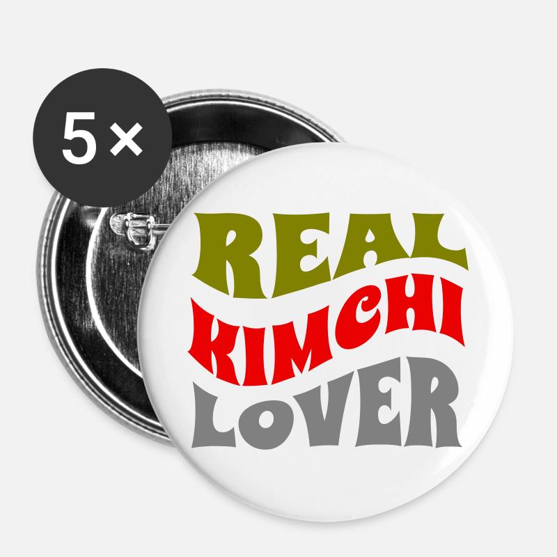 RealKimchiLover2 - Buttons large 2.2''/56 mm (5-pack) - white